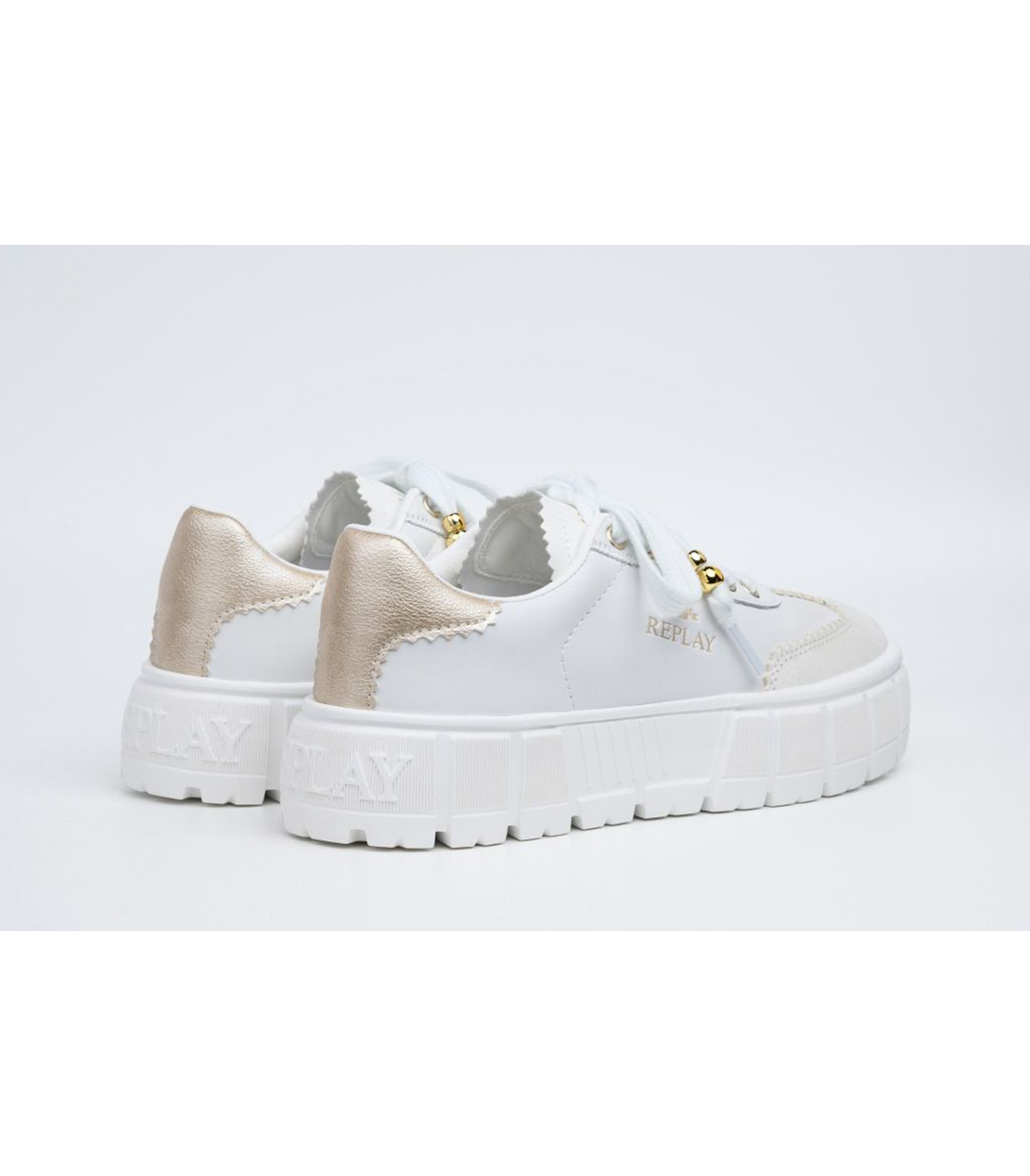 厚底ローカットレザースニーカー 詳細画像 ホワイト 2